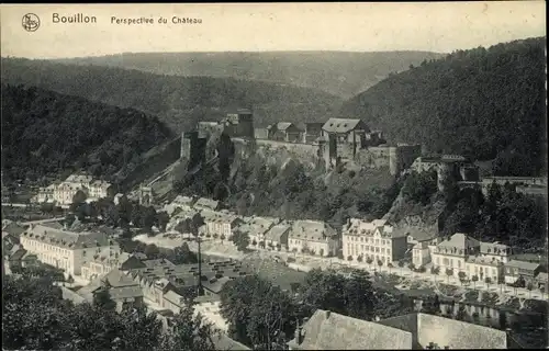 Ak Bouillon Wallonien Luxemburg, Perspective du Chateau