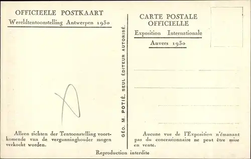 Ak Antwerpen Anvers Flandern, La Norvège et l'Avenue des Colonies, Weltausstellung 1930