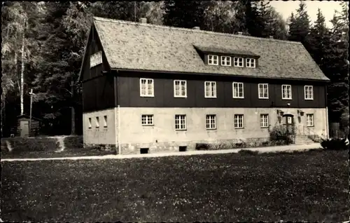 Ak Papstdorf Gohrisch in Sachsen, Pionierlager Klement Gottwald, Wirtschaftsgebäude