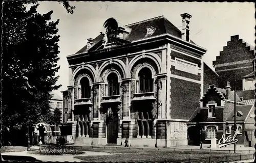 Ak Tourcoing Nord, Ecole des Beaux Arts, Straßenansicht