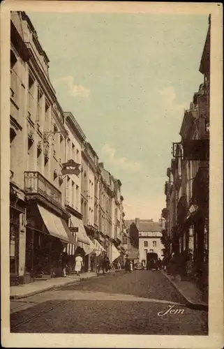 Ak Maubeuge Nord, Rue de Mons, magasins