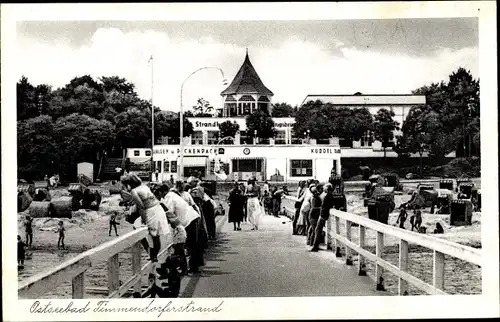 Ak Timmendorfer Strand in Ostholstein, Strandhalle, Strandpartie