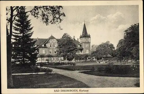 Ak Dreibergen Bad Zwischenahn Kreis Ammerland, Kurhaus, Kurgarten