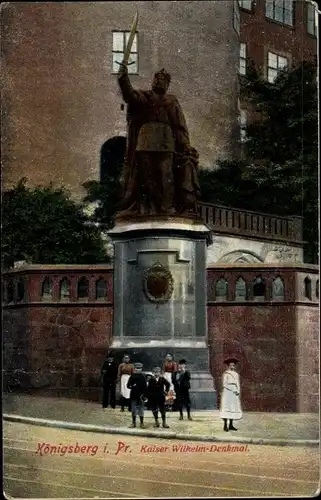 Ak Kaliningrad Königsberg Ostpreußen, Kaiser Wilhelm Denkmal