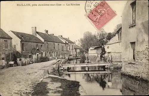 Ak Baillon Val d'Oise, La Rivière