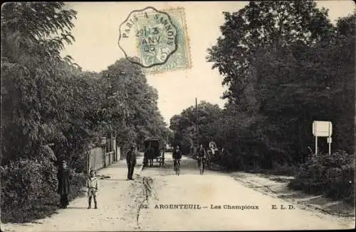 Ak Argenteuil Val d'Oise, Les Champioux