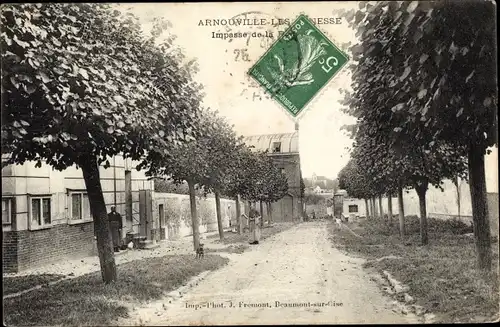 Ak Arnouville Val d'Oise, Impasse de la Rue