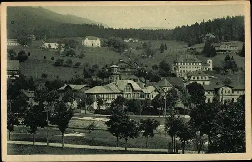 Ak Spindleruv Mlýn Spindlermühle Reg. Königgrätz, Blick zum Ort