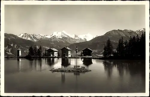 Ak Montana Kt. Wallis Schweiz, Lac Grenon et Trubelnstoch