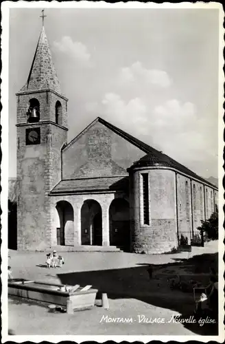 Ak Montana Kt. Wallis Schweiz, Nouvelle Eglise