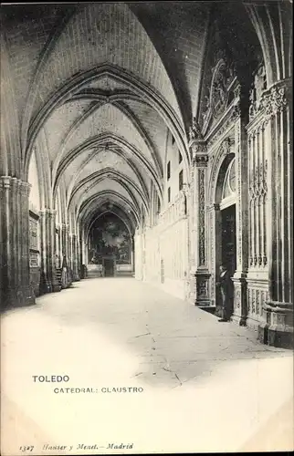Ak Toledo Kastilien La Mancha Spanien, Catedral, Claustro