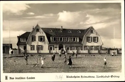 Ak Sankt Peter Ording in Nordfriesland, Kinderheim Heimattreue