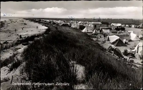 Ak Kellenhusen an der Ostsee, Blick auf den Zeltplatz