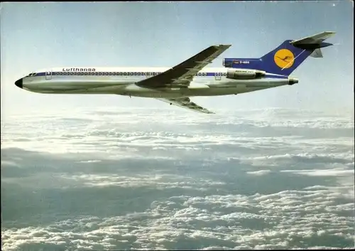 Ak Lufthansa B 727, Europa Jet, Passagierflugzeug im Flug