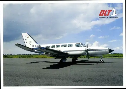 Ak Cessna 404, Ostfriesische Lufttransport GmbH, Passagierflugzeug, D-IBOS