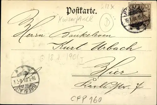 Ak 200jh Jubelfeier des Bestehens des Königreichs Preußen 1901, Könige, Kaiser