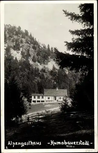 Foto Ak Trattenbach in Niederösterreich, Alpengasthaus Kumabauerstadl, Leopold Alfons