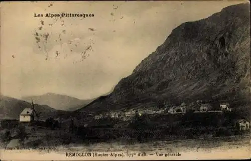 Ak Remollon Hautes Alpes, Vue générale