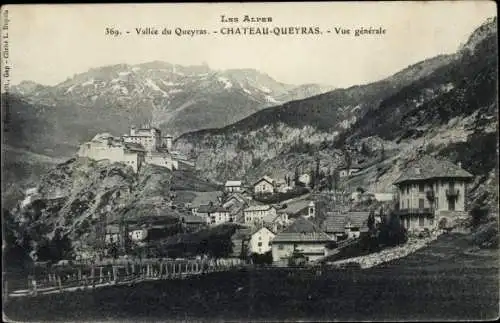 Ak Chateau Queyras Hautes Alpes, Vue générale