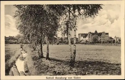 Ak Annaburg im Kreis Wittenberg, Schloss von Süden