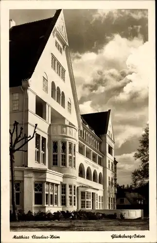 Ak Glücksburg in Schleswig Holstein, Matthias Claudius Heim