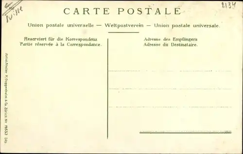 Briefmarken Präge Wappen Ak Beckenried Kt. Nidwalden Schweiz, Panorama vom Ort und See