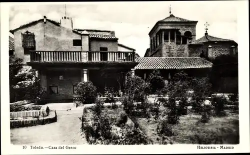 Ak Toledo Kastilien La Mancha Spanien, Casa del Greco