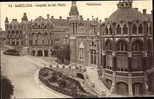 Ak Barcelona Katalonien, Hospital de San Pablo, Pabellones