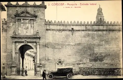 Ak Cordoba Andalusien Spanien, Mezquita, Entrada lateral