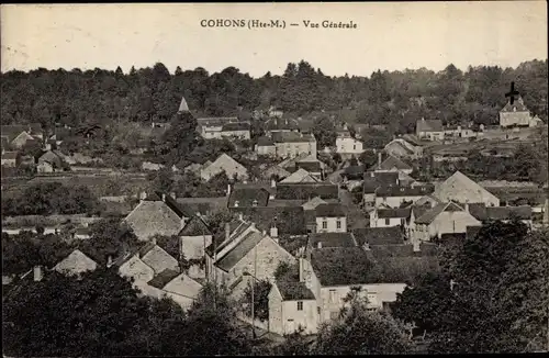 Ak Cohons Haute Marne, Vue générale