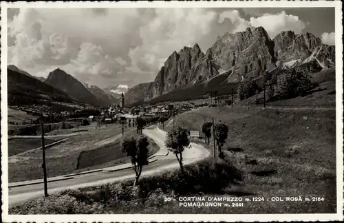 Ak Cortina d'Ampezzo Veneto, Col Rosa, Pomagagnon, Panorama