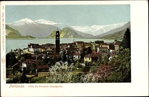Ak Pallanza Verbania Piemonte, Vista da Pension Castagnola