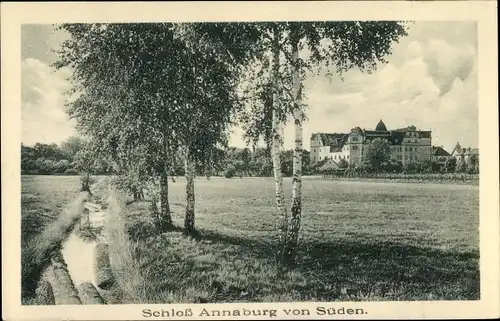 Ak Annaburg im Kreis Wittenberg, Schloss von Süden