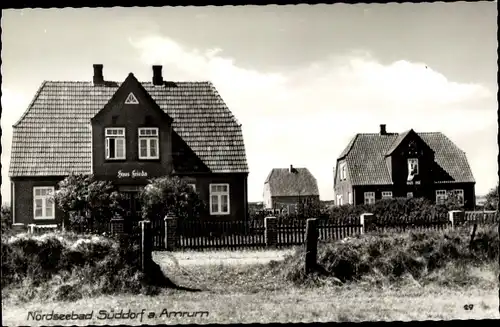 Ak Süddorf Nebel auf der Insel Amrum Nordfriesland, Haus Frieda