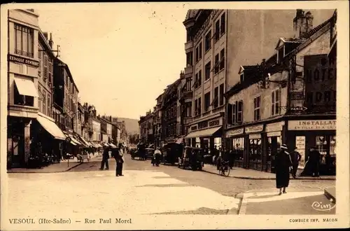 Ak Vesoul Haute Saône, Rue Paul Morel