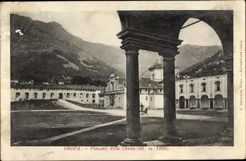 Ak Oropa Biella Piemont, Piassale della Chiesa