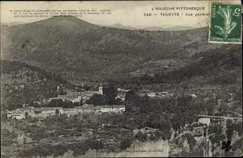 Ak Thueyts Ardèche, Vue Generale