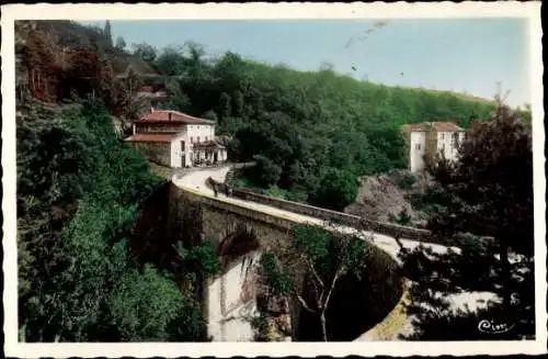 Ak Vernoux Ardèche, Pont du Beley, Route de Vernoux