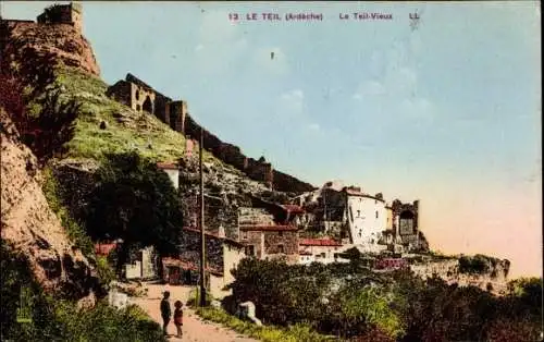 Ak Le Teil Ardèche, Vue sur la Rue