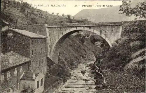 Ak Privas Ardèche, Pont de Coux