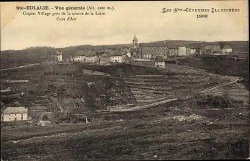 Ak Ste Eulalie Ardèche, Vue Generale