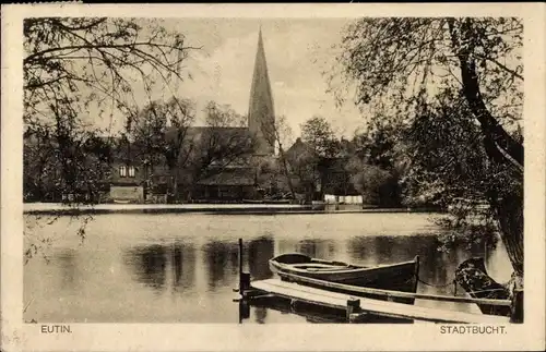 Ak Eutin in Ostholstein, Stadtbucht, Anleger