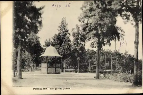 Ak Perregaux Algerien, Kiosque du Jardin, Pavillon