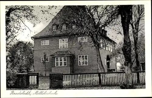 Ak Bredstedt in Nordfriesland, Ansicht der Mittelschule