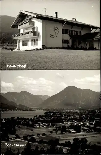 Ak Bad Wiessee im Kreis Miesbach Oberbayern, Haus Mosel, Panorama