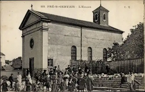 Ak Pré St. Gervais Seine Saint Denis, L'Eglise