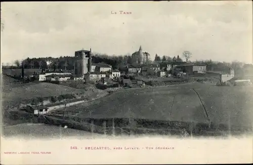 Ak Belcastel près Lavaur Tarn, Vue générale