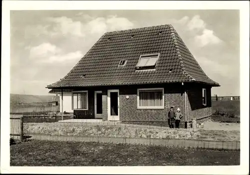 Ak Sankt Peter Ording in Nordfriesland, Blick zum Haus Pan