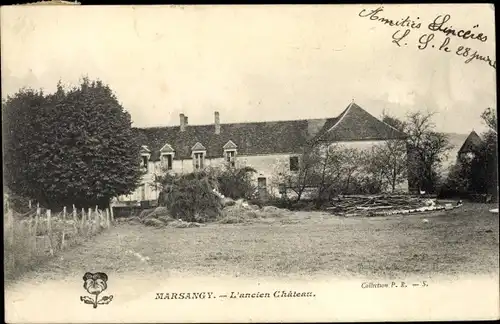 Ak Marsangy Yonne, L'Ancien Château