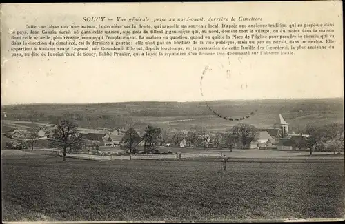 Ak Soucy Yonne, Vue panoramique